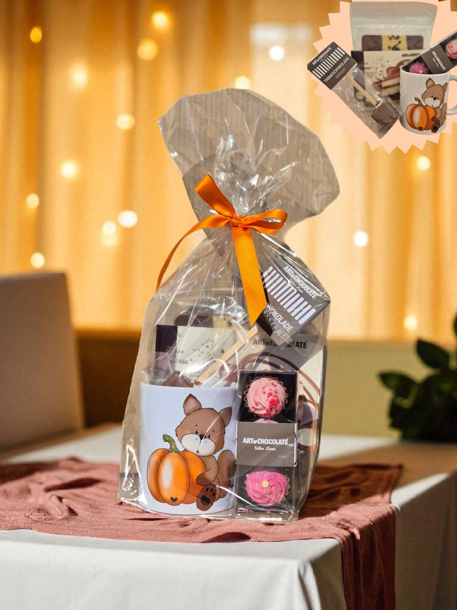 Herbst Geschenkset – „Kürbisbär“