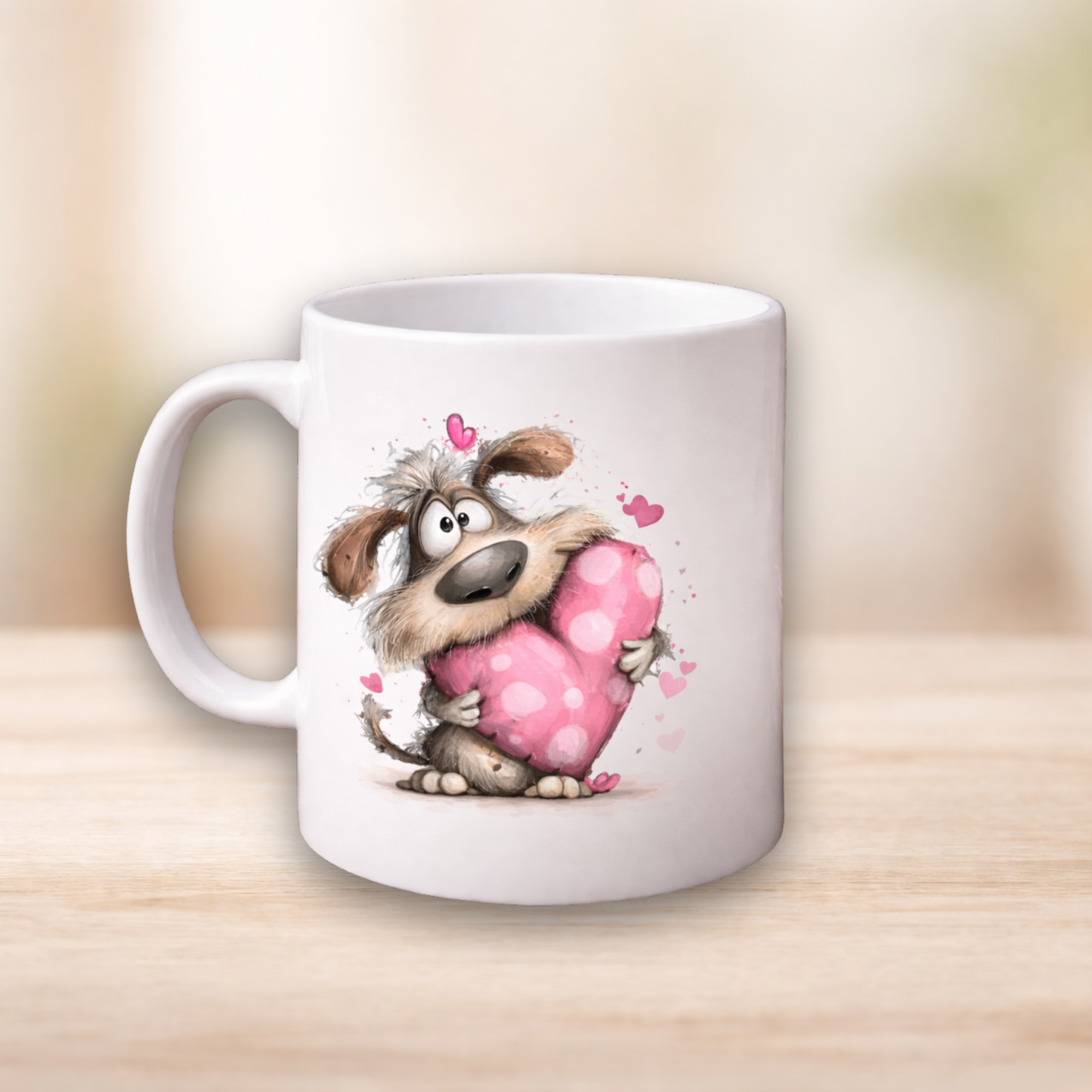 Tasse „Herz-Hund“ – Liebevolles Motiv
