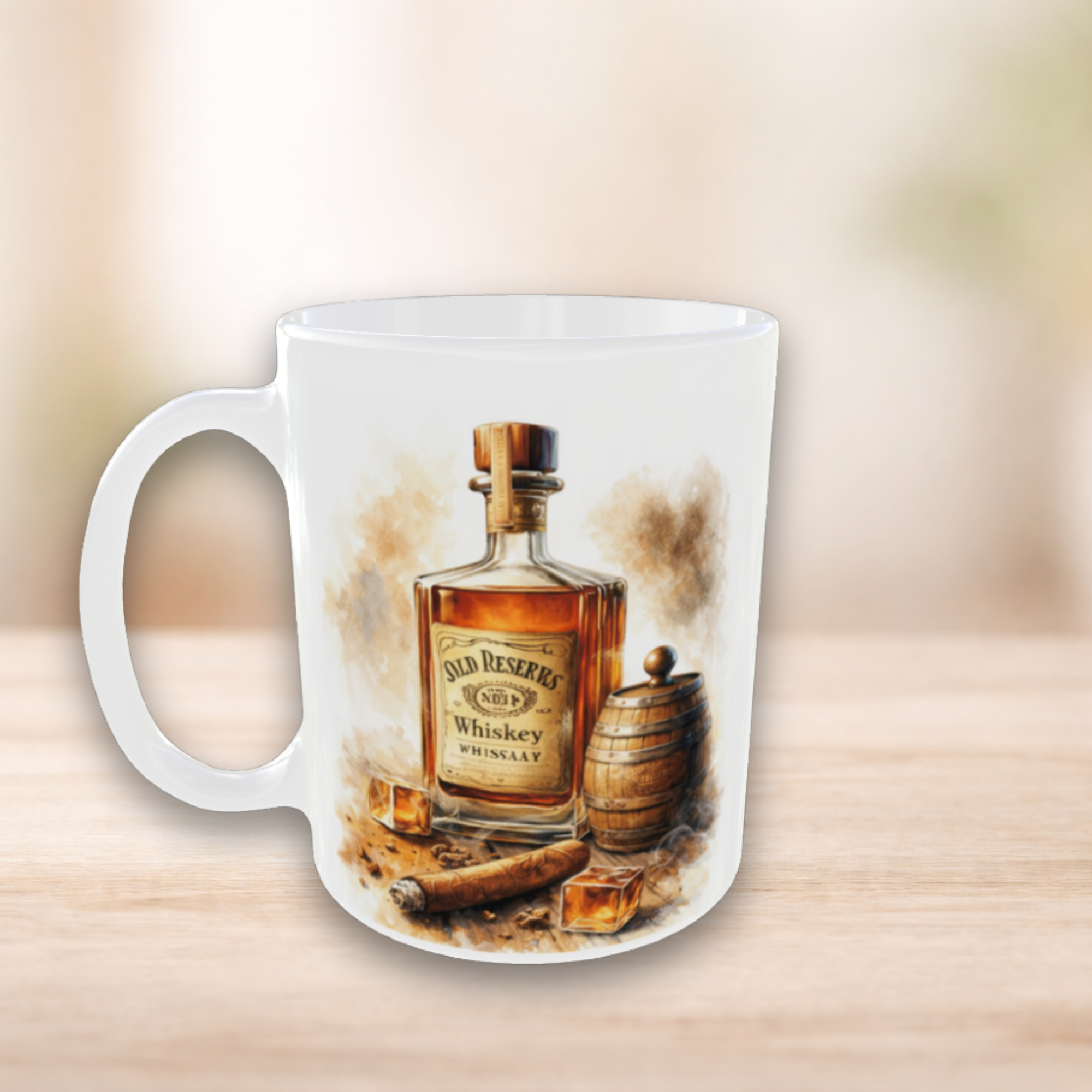 Whisky & Zigarre – Herrenbecher im Premium-Design