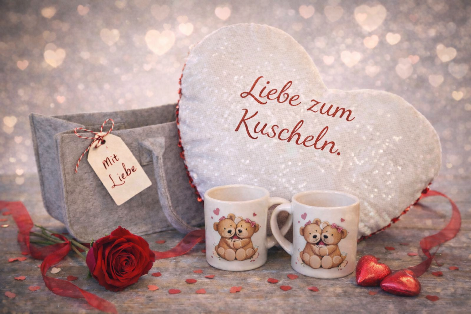 Valentinstag Geschenkset „Liebe zum Kuscheln“